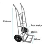Carro De Armazém 180kg Roda Maciça Imarc I-81