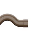 Curva Soldável Marrom de Transposição 25mm Plastubos