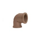 Joelho de Redução Pvc Marrom 90º Graus 25 x 20mm Plastubos