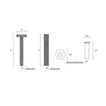 Kit Fixador e Acionador IV Para Válvula Descarga Docol 1.1/4 e 1.1/2