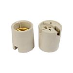 Soquete Porcelana Reforçado para Lampada Bocal E27 8230 Fertak