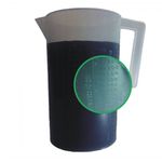 Jarra de Polipropileno Branca 4 Litros com Escala e Relevo Mac 1436 