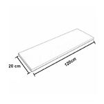 Prancha de Aglomerado Branco de 120 x 20cm Fico