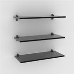 Prancha Preta 60 x 25cm com Suporte Brasforma