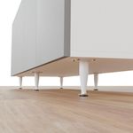 Pé Cônico para Móveis 120mm Branco - Kit com 4 Peças