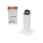 Pé para Móveis Quadrado 120mm Branco - 4 peças