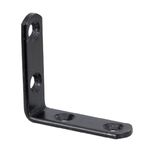 Cantoneira Abas Iguais 30 x 30mm Preta - 10 und