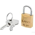Cadeado Latão 20mm Chaves Iguais Mesmo Segredo Kit 10 Unid