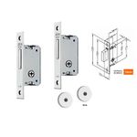 Fechadura Auxiliar 1003 ( Par ) Inox 