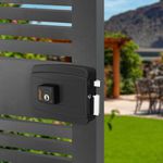 Fechadura Elétrica Preto Fosco 56327 Stam