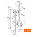 Fechadura para Porta de Correr 940 Inox 