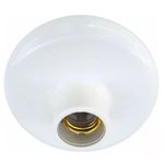 Plafon Plástico Branco Bocal Porcelana E-27 Foxlux 40.14