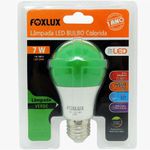 Lampada Colorida Verde 7W Bivolt Foxlux 90.81