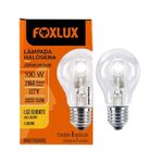 Lampada Halogena Bulbo 100W E-27 3000K Foxlux 127V HC100.1
