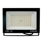 Refletor Led 100W 6500K Preto Foxlux Bivolt 38.23