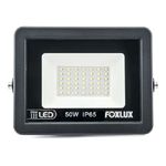 Refletor Led 50W 6500K Preto Foxlux Bivolt 38.22
