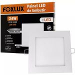 Painel de Led Quadrado 24W Embutir 6500K Foxlux 90.53