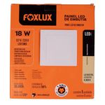 Painel de Led Quadrado 18W Embutir 4000K Foxlux 90.157