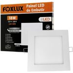 Painel de Led Quadrado 18W Embutir 6500K Foxlux 90.48