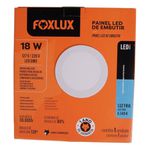 Painel de Led Redondo 18W Embutir 6500K Foxlux 90.42