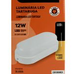 Luminaria Led Tartaruga Branca 12W 3000K Bivolt Foxlux 93.02