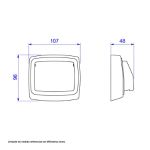 Acabamento Cinza para Válvula de Descarga Hydra Max-4900E Deca 