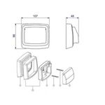 Acabamento Bege para Válvula de Descarga Hydra Max -4900E Deca 
