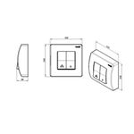 Acabamento Branco para Válcula Descarga Flux 57809 Tigre