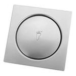 Ralo Quadrado Click Inteligente em Inox 100mm Fertak 7096