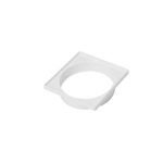 Porta Grelha Quadrado Branco 150mm Plastubos