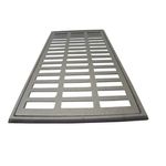 Grelha Ralo Pluvial Linear 20x40cm Alumínio Grelha C/ Suporte