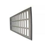 Grelha Ralo Pluvial Linear 20x40cm Alumínio Grelha C/ Suporte