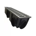 Grelha Ralo Pluvial Linear com Coletor 15x50cm Alumínio Modular