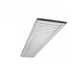 Grelha Ralo Pluvial Linear Aluminio com Suporte 10x100cm