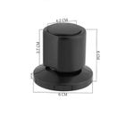 Acabamento para Registro 3/4 Abs Preto C-40 091109 Blukit