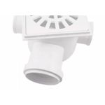 Caixa Sifonada 150 x 150 x 50mm Grelha Quadrada Branca Corr Plastik