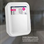 Armário para Banheiro 30x37x9cm Branco PR5055-2