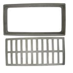 Grelha Ralo Pluvial Linear 15x30cm Alumínio Grelha C/ Suporte