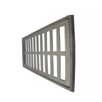 Grelha Ralo Pluvial Linear 15x30cm Alumínio Grelha C/ Suporte