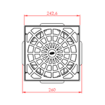 Caixa Coletora de Água Pluvial 100mm 798 Durin 