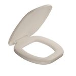 Assento Sanitário Quadrado Almofadado Bege PR1064-6