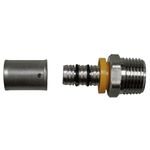 União para Mangueira Tubo Gás PEX Astra 16mm x 1/2 Macho Fixo GRC1612A