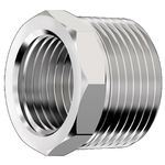 Bucha de Redução em Latão Cromado Rosca 3/4 x 1/2 pol