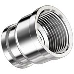 Luva de Redução em Latão Cromado Rosca 3/4 x 1/2 pol