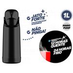 Garrafa Térmica Magic Pump 1L Preta 54814 Termolar