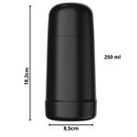 Garrafa Térmica Minigarbo 250ml Preta 55053 Termolar