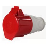 Pino Tomada Industrial Femea 32A 3P+T Vermelho Margirius 21645