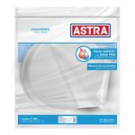 Chuveiro Frio Branco com Crivo Removível de 12 pol Rosca 1/2 e Braço em Alumínio de 30cm Astra