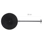 Chuveiro Frio Prata com Crivo Removível de 8 pol e Braço de 30cm Astra