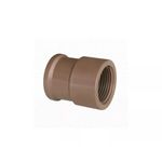 Luva Pvc Marrom LR Soldável Com Rosca 50 x 1.1/2 pol Tigre